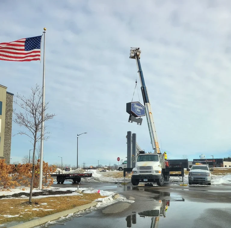 Hampton Inn Flag Removed